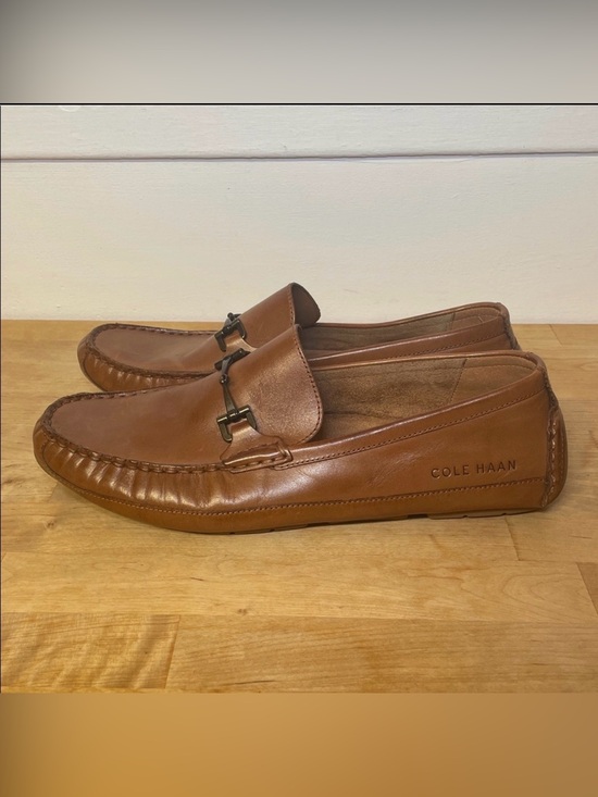 Cole Haan Other - Cole Haan Wyatt Bit Driver Loafer Moc Toe slip on tan shoes men’s size 9.5